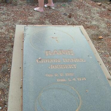 RABIE Gideon Daniel Joubert 1902-1974