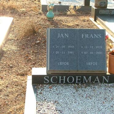 SCHOEMAN Jan 1966-1997 :: SCHOEMAN Frans 1978-2000