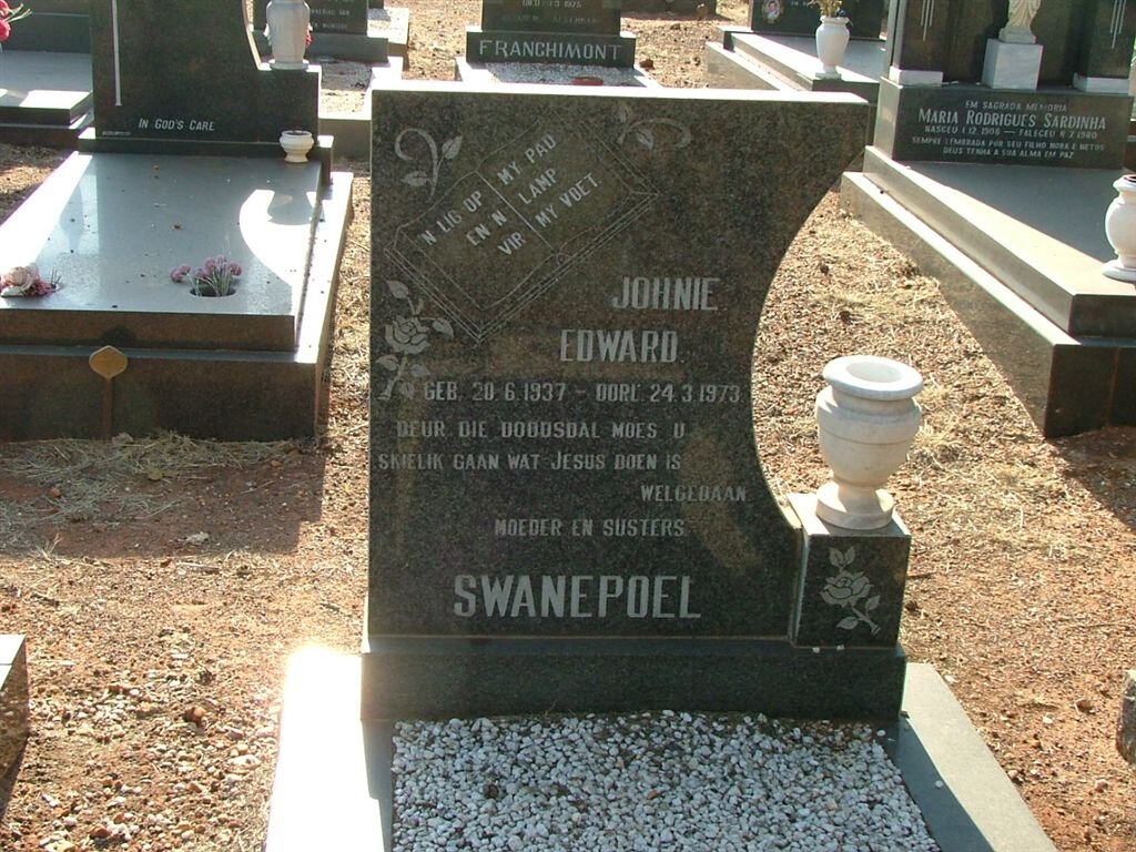 SWANEPOEL Johnie Edward 1937-1973