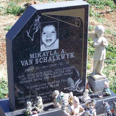 SCHALKWYK Mikayla A., van 2004-2006