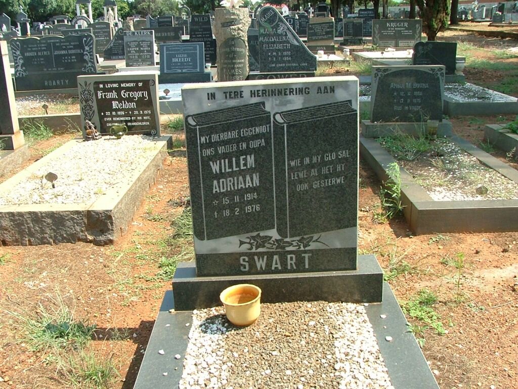 SWART Willem Adriaan 1914-1976