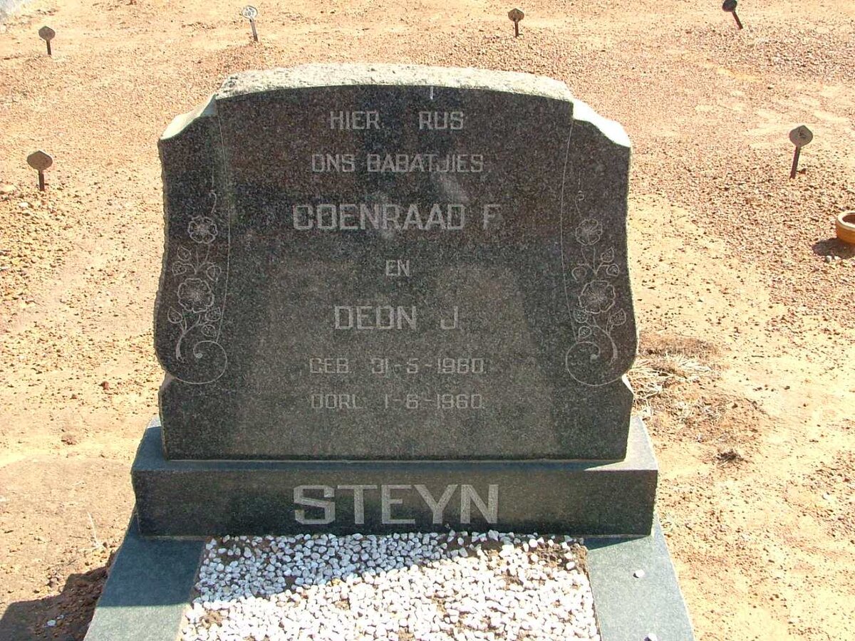 STEYN Coenraad F. 1960-1960 :: STEYN Deon J. 1960-1960