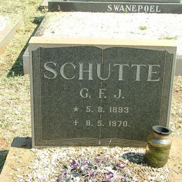 SCHUTTE G.F.J. 1893-1970