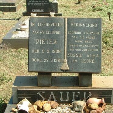 SAUER Pieter 1936-1970