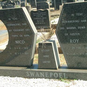 SWANEPOEL Nico 1913-1971 &amp; Roy 1918-1983