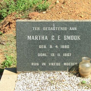 SMOOK Martha C.E. 1880-1967