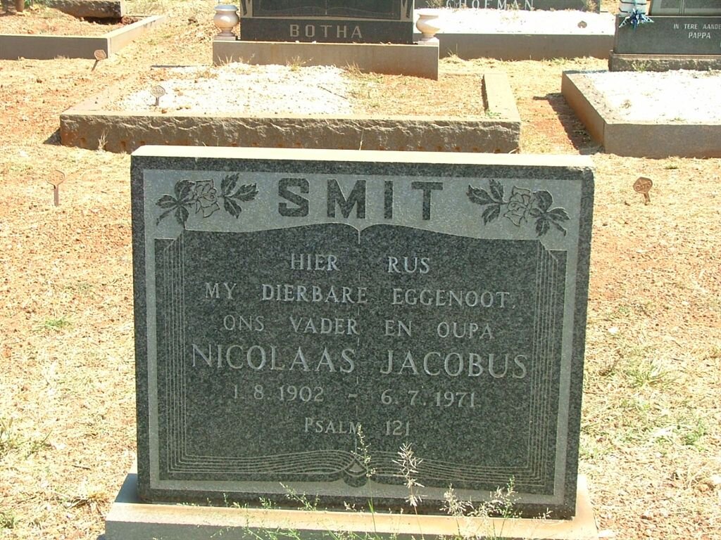 SMIT Nicolaas Jacobus 1902-1971