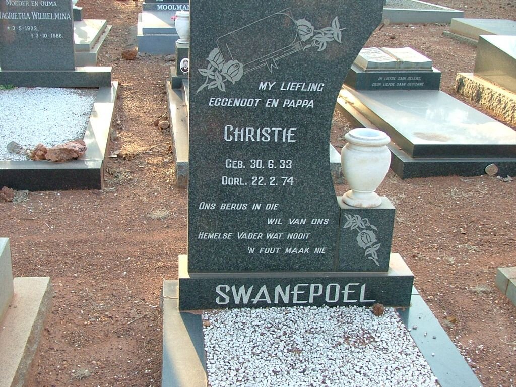SWANEPOEL Christie 1933-1974