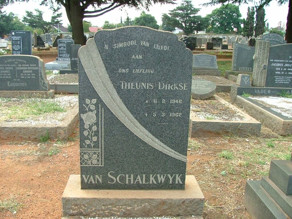 SCHALKWYK Theunis Dirkse, van 1946-1962