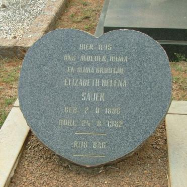 SAUER Elizabeth Helena 1896-1982