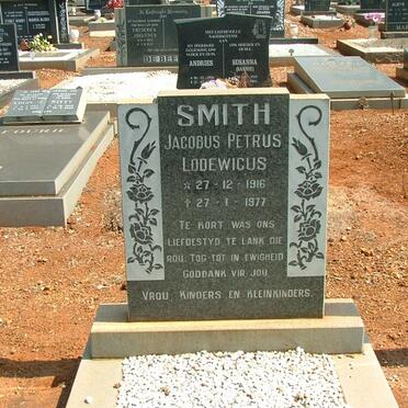 SMITH Jacobus Petrus Lodewikus 1916-1977
