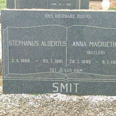 SMIT Stephanus Albertus 1889-1961 &amp; Anna Magrietha BUTLER 1890-1968