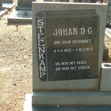 STEENKAMP Johan D.G. 1952-1973