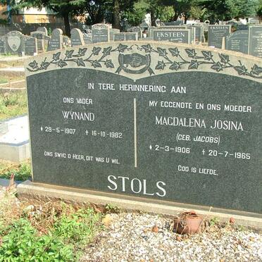 STOLS Wynand 1907-1982 &amp; Magdalena Josina JACOBS 1906-1965