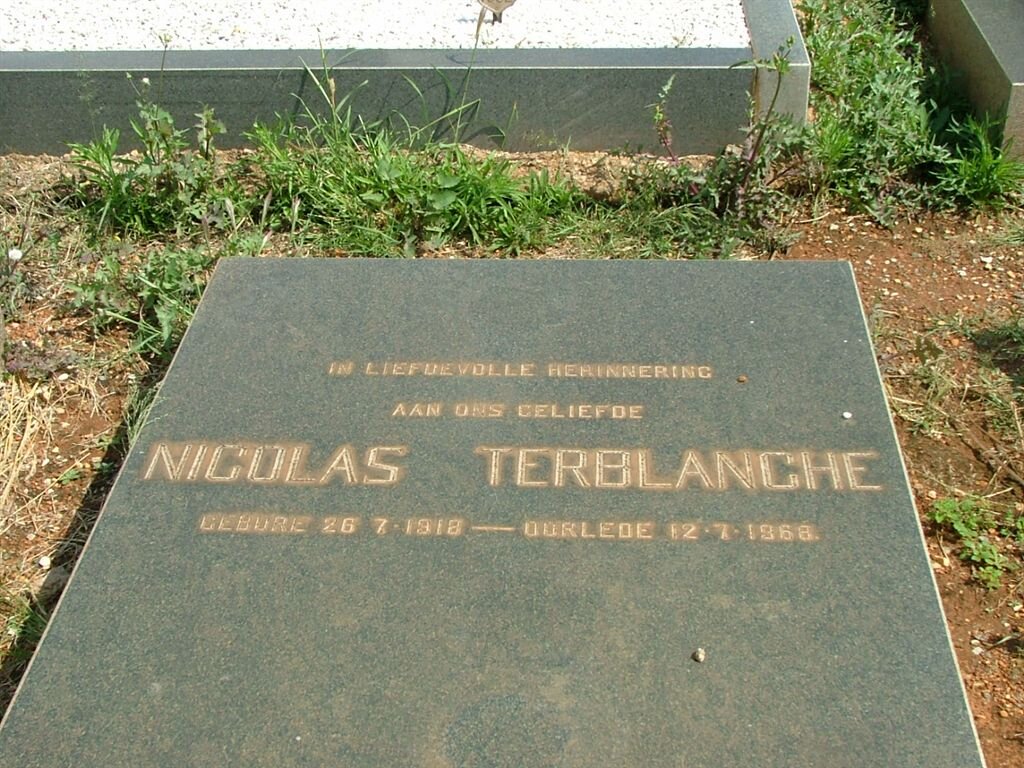 TERBLANCHE Nicolas 1918-1968