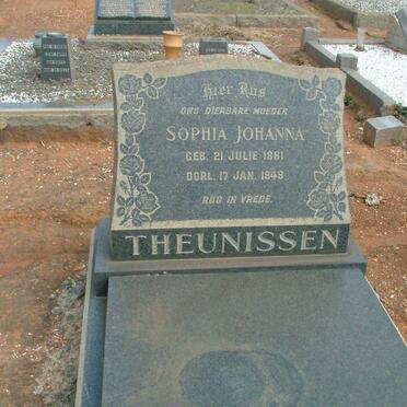 THEUNISSEN Sophia Johanna 1881-1949