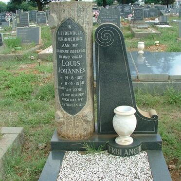 TERBLANCHE Louis Johannes 1931-1969