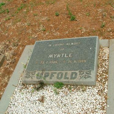 UPFOLD Myrtle 1906-1989