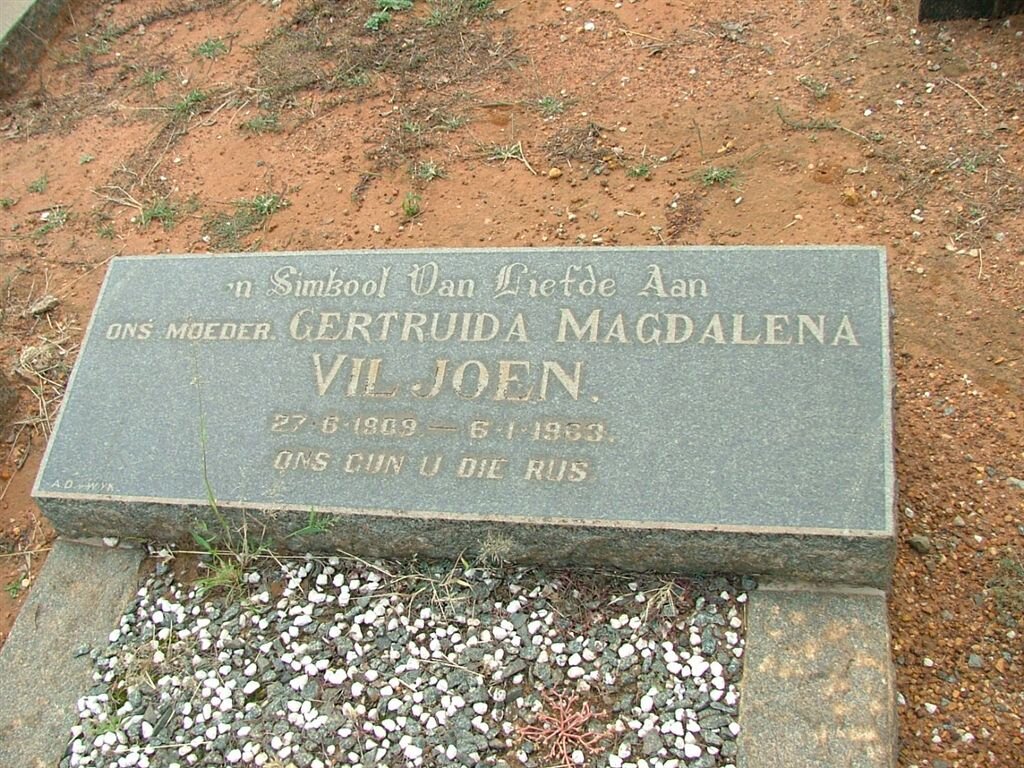 VILJOEN Gertruida Magdalena 1919-1963
