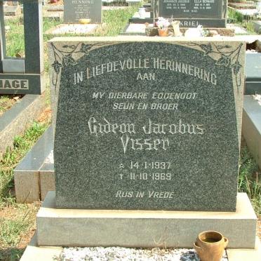 VISSER Gideon Jacobus 1937-1969