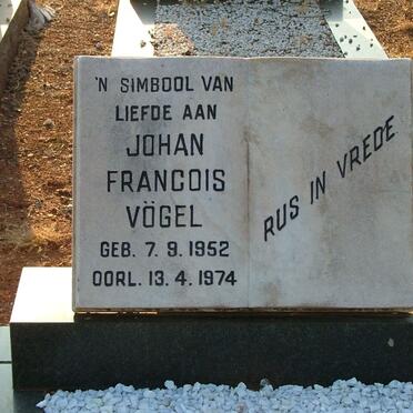 VÖGEL Johan Francois 1952-1974