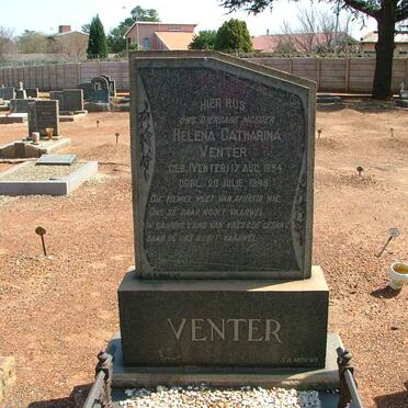 VENTER Helena Catharina nee VENTER 1894-1945