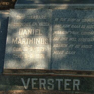 VERSTER Daniel Marthinus 1921-1961