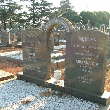 VUUREN Jacob, Janse van &amp; Johanna S.A. 1910-1991