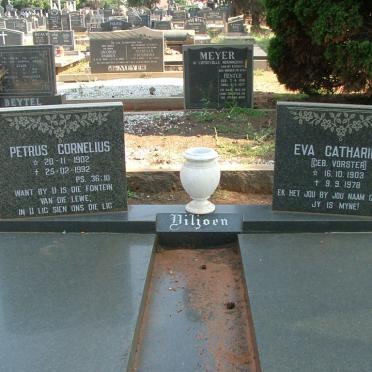 VILJOEN Petrus Cornelius 1902-1992 &amp; Eva Catharina VORSTER
