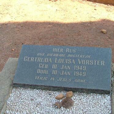 VORSTER Gertruda Louisa 1949-1949