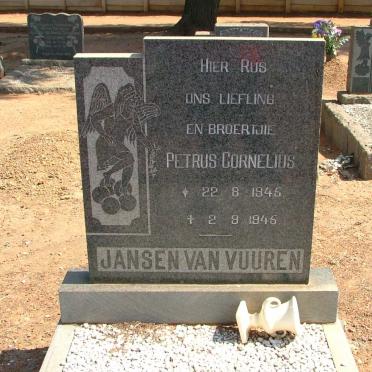 VUUREN Petrus Cornelius, Jansen van 1945-1945