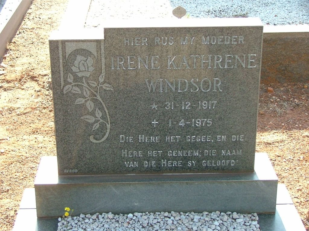 WINDSOR Irene Katherina 1917-1975