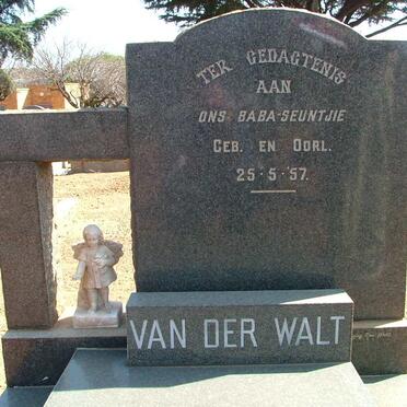 WALT Baba Seuntjie, van der 1957-1957