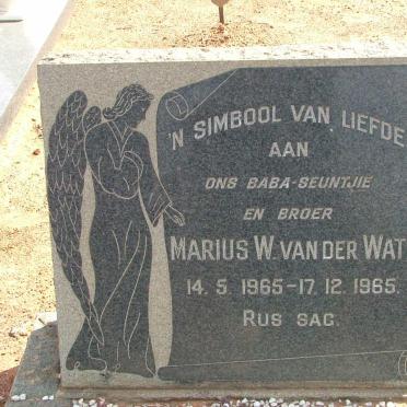 WATT, Marius W., van der 1965-1965