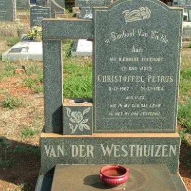 WESTHUIZEN Christoffel Petrus, van der 1907-1964