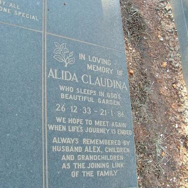 WEINBERG Alida Claudina 1933-1986