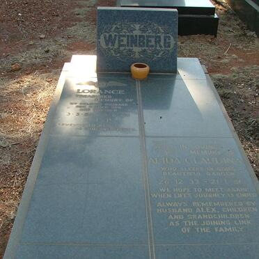 WEINBERG Alida Claudina 1933-1986 :: WEINBERG Lorance 1954-1983