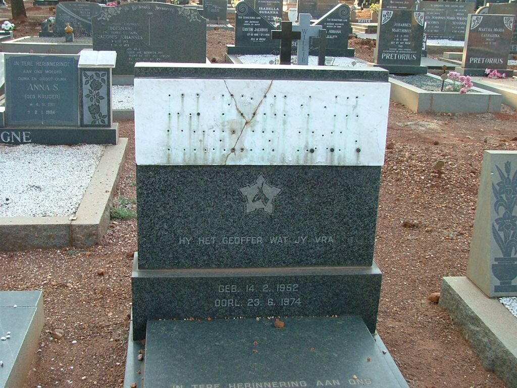 ZEELIE Freddie Johannes 1952-1974