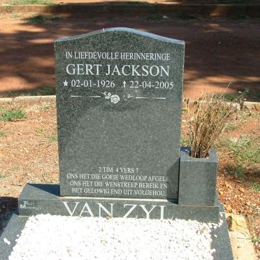 ZYL Gert Jackson, van 1926-2005