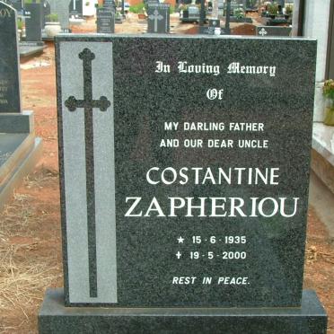 ZAPHERIOU Constantine 1935-2000