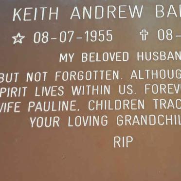 BADDOCK Keith Andrew 1955-2010