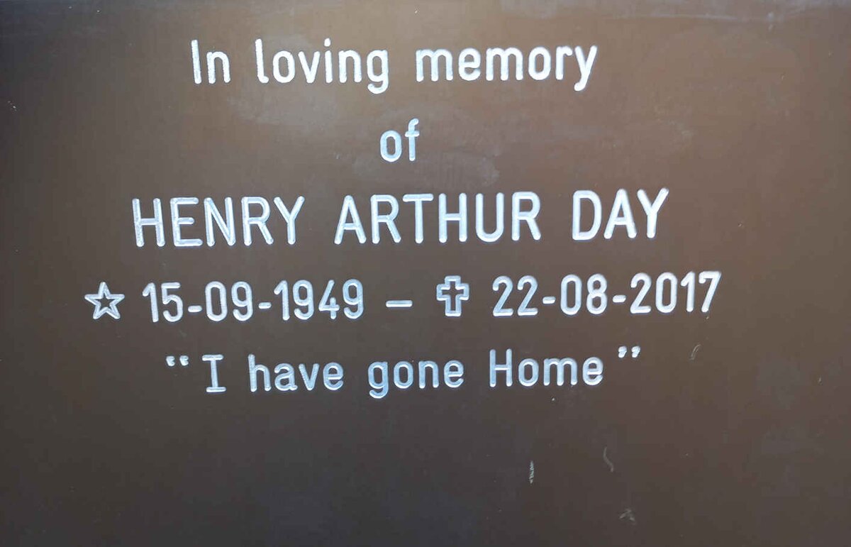 DAY Henry Arthur 1949-2017
