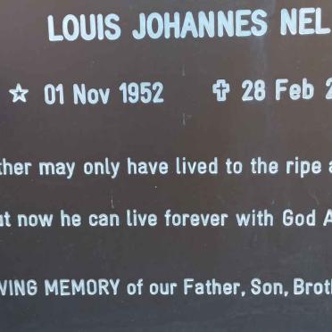 NEL Louis Johannes 1952-2014