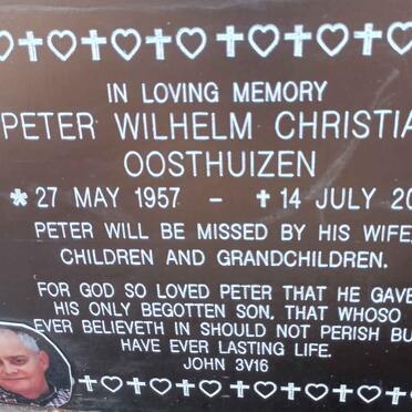 OOSTHUIZEN Peter Wilhelm Christian 1957-2021
