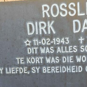 ROSSLEE Dirk Daniel 1943-1989