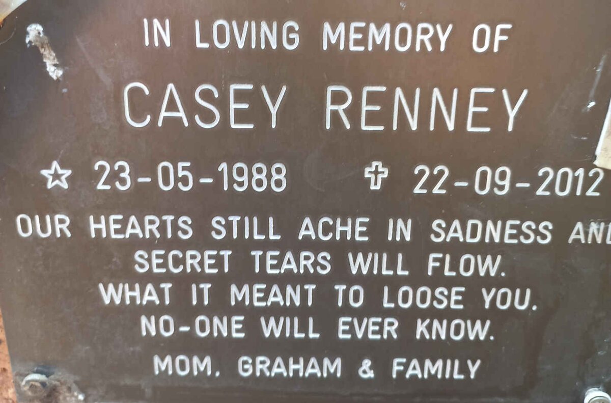 RENNEY Casey 1988-2012
