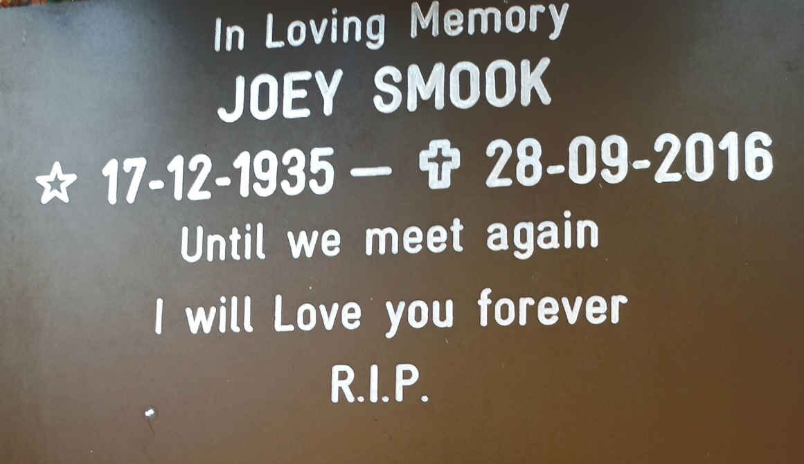 SMOOK Joey 1935-2016
