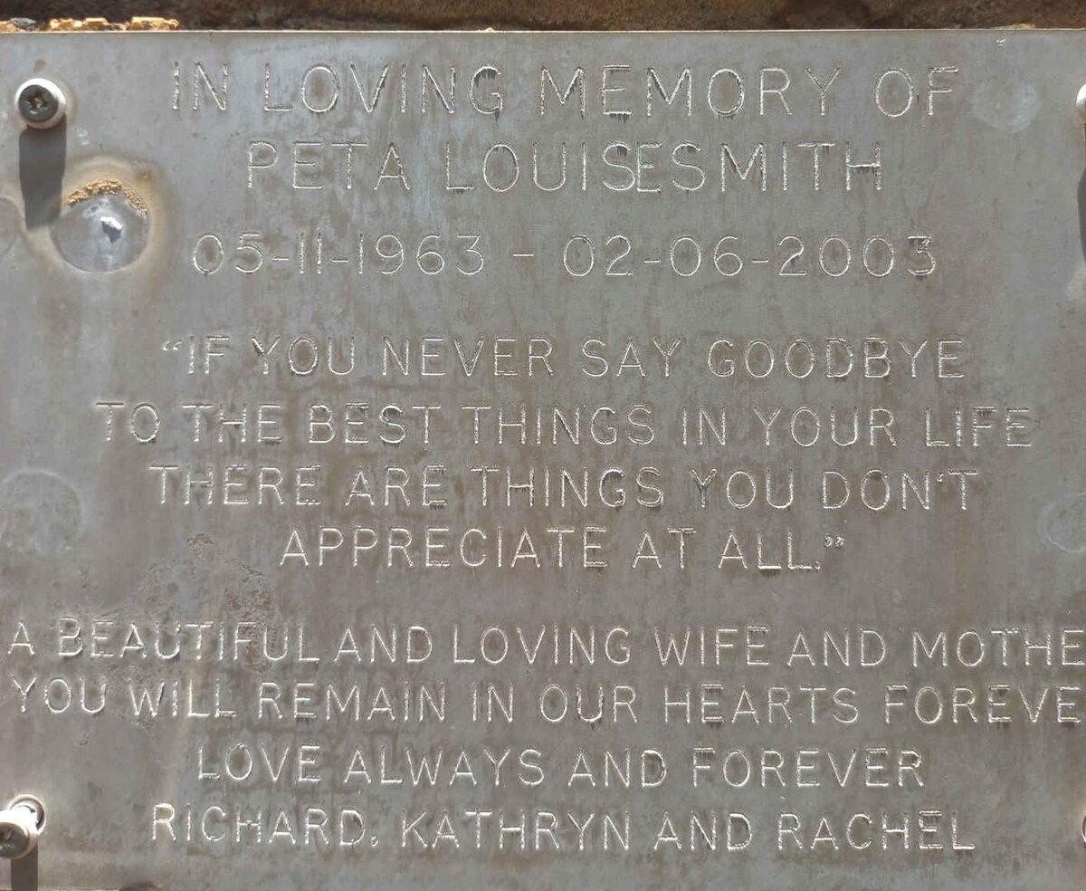 SMITH Peta Louise 1963-2003