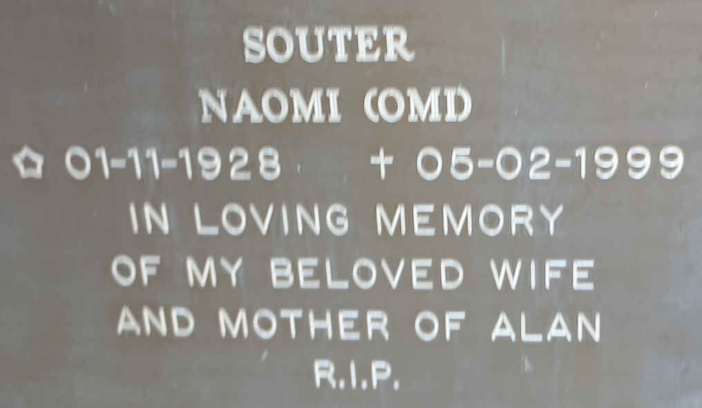 SOUTER Naomi 1928-1999