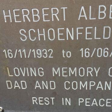 SCHOENFELDT Herbert Albert 1932-2007